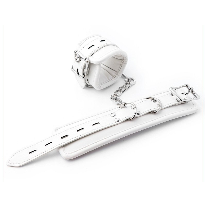menottes de chevilles cuff bomb blanches 1 4