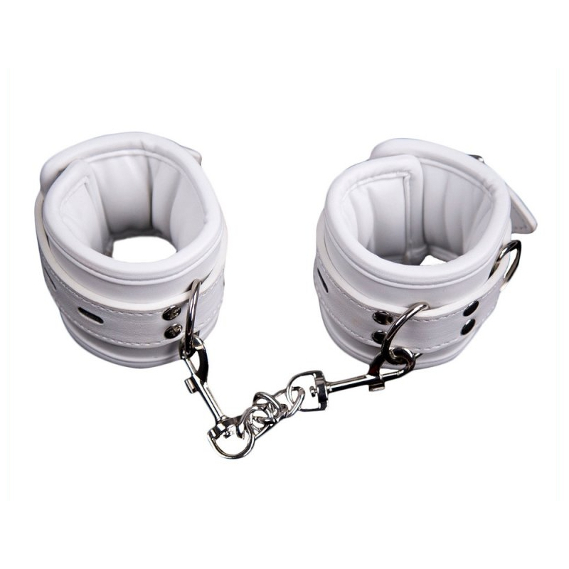 menottes de chevilles cuff bomb blanches 1 5