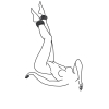 menottes de chevilles fetish noires 2