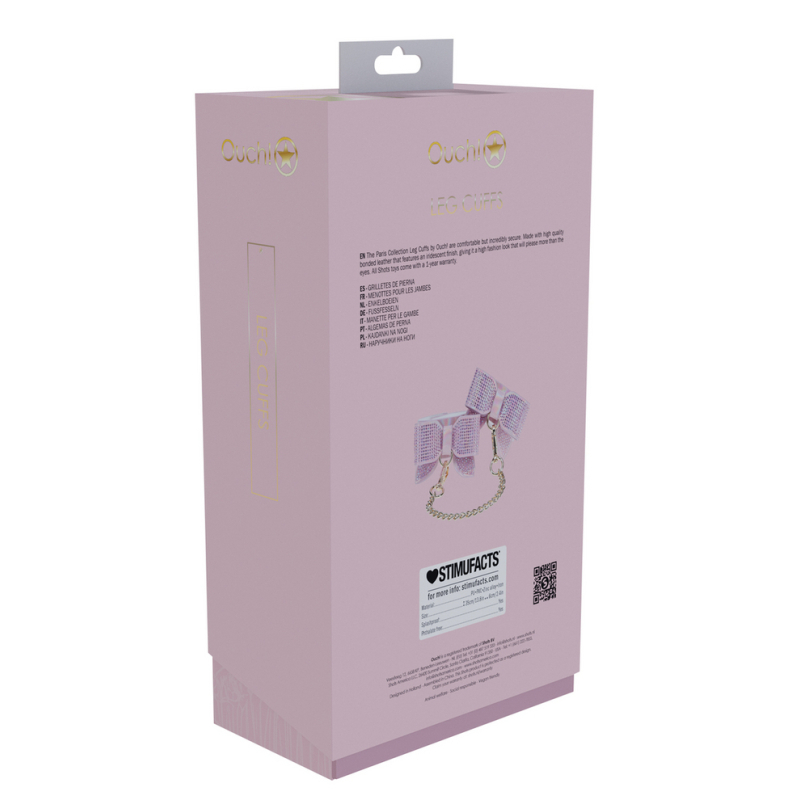 menottes de chevilles paris rose 3