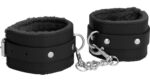 menottes de chevilles plush noir scaled