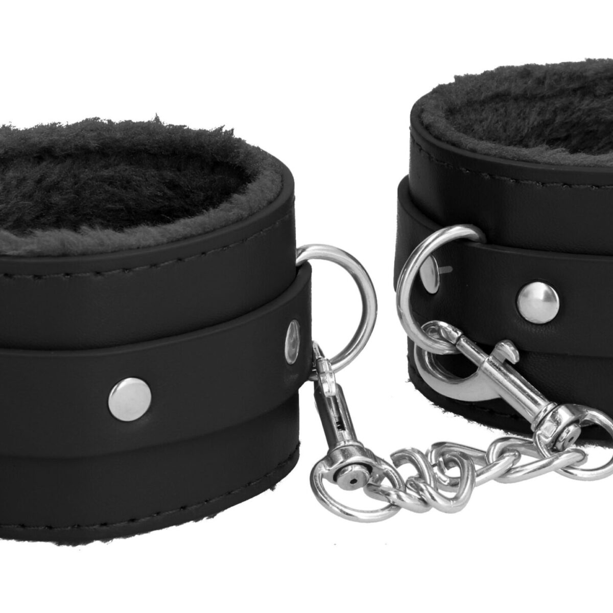 menottes de chevilles plush noir scaled
