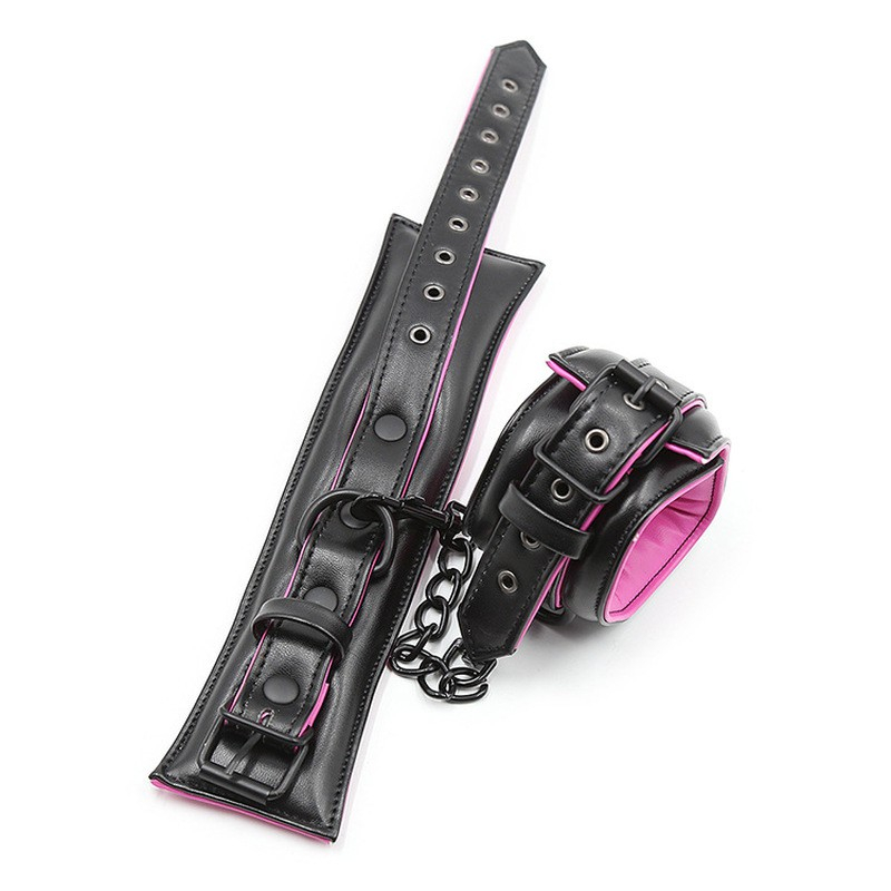 menottes de chevilles rembourrees rose 1