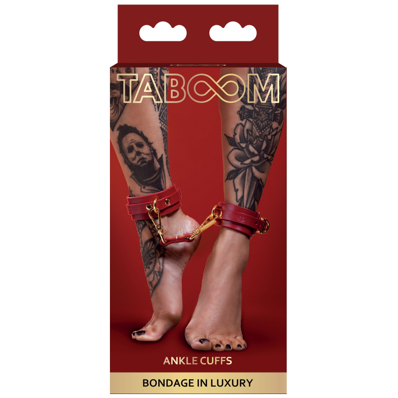menottes de chevilles taboom rouges 1