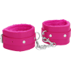 menottes de poignet plush rose scaled