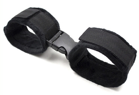 menottes de poignets buckle noir