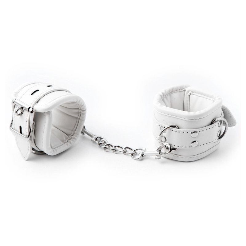 menottes de poignets cuff bomb blanches 1