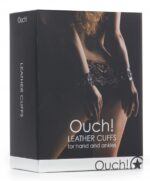 menottes de poignets cuffs ouch noires 2