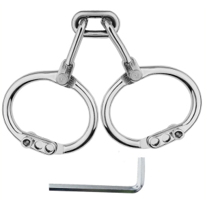 menottes de poignets en metal third strict