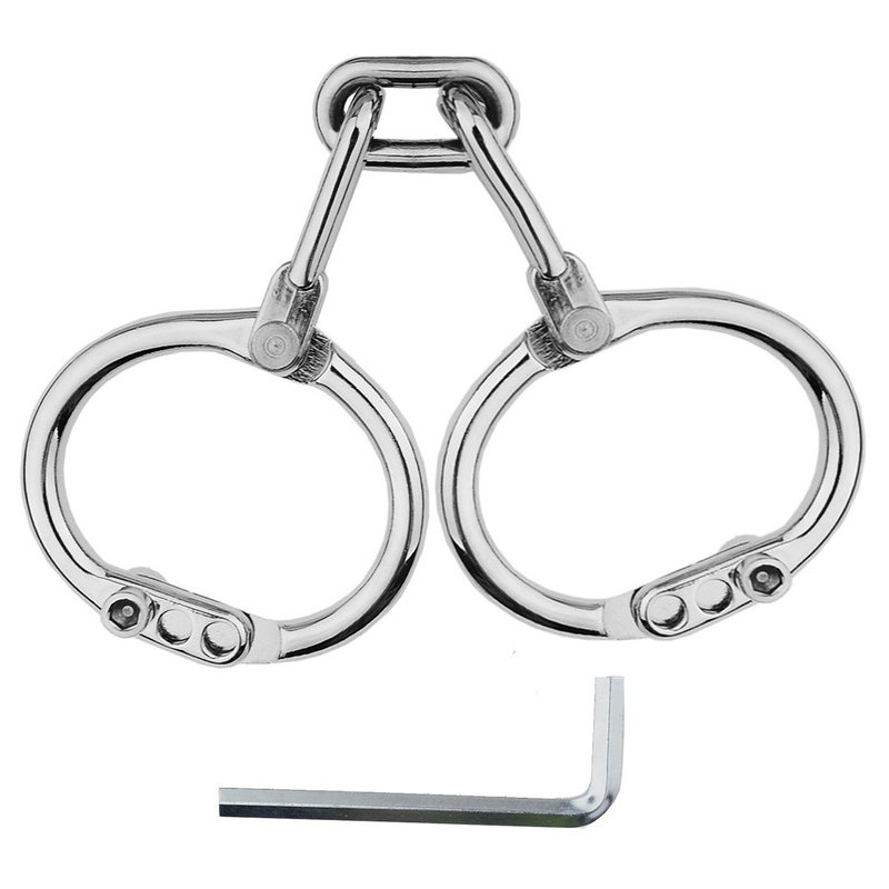 menottes de poignets en metal third strict