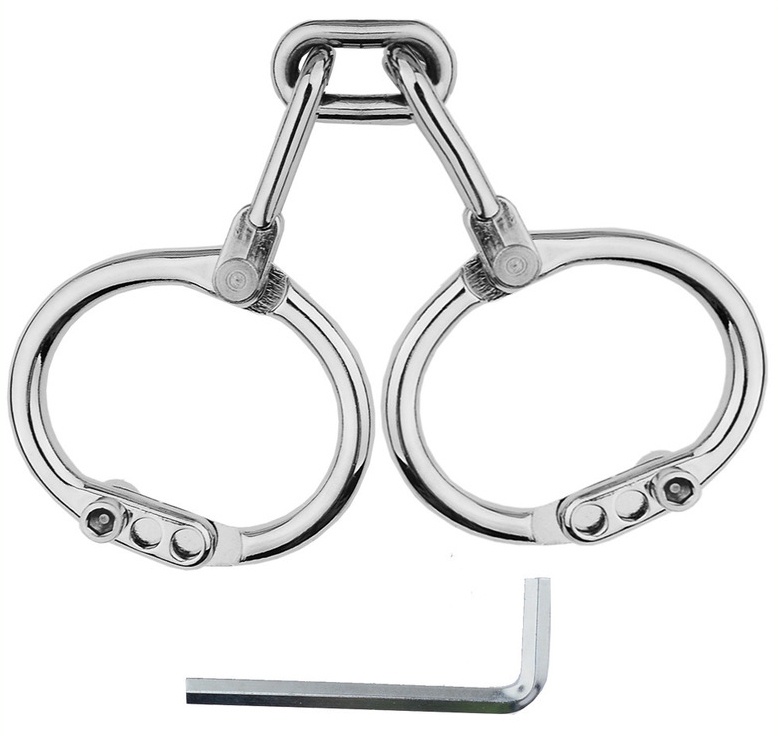 menottes de poignets en metal third strict