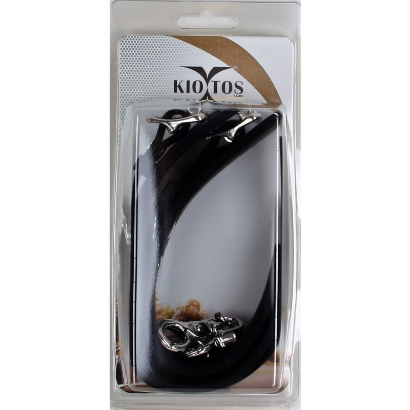 menottes de poignets en silicone deluxe noir 1