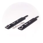 menottes de poignets en silicone deluxe noir 2