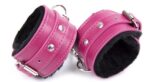 menottes de poignets furcuffs noir rose 2