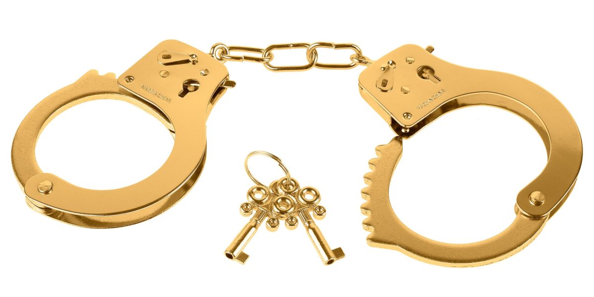 menottes de poignets gold metal