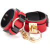 menottes de poignets goldy cuff rouge noir 1