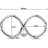 menottes de poignets hex 15cm 2