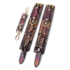 menottes de poignets snakine noir rose 1