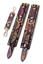 menottes de poignets snakine noir rose 1