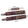 menottes de poignets snakine noir rose 3