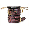 menottes de poignets snakine noir rose 4