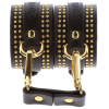 menottes de poignets studded vogue noires 2