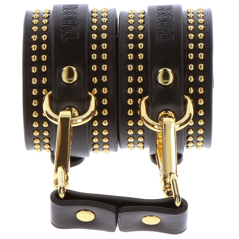 menottes de poignets studded vogue noires 2