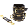menottes de poignets studded vogue noires 3