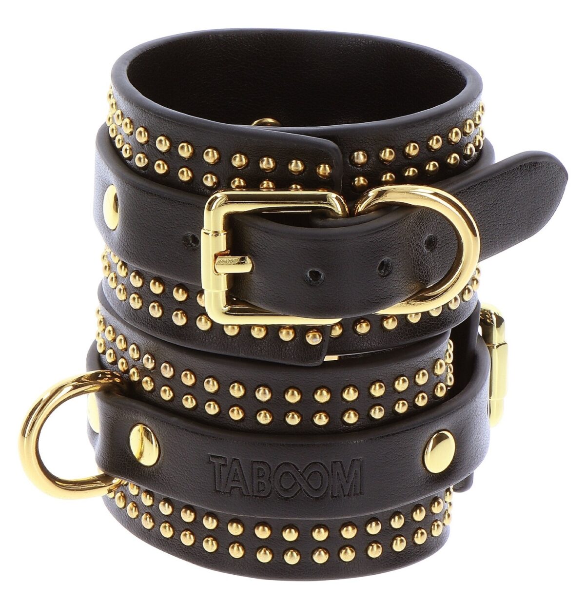 menottes de poignets studded vogue noires 6