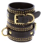 menottes de poignets studded vogue noires 6