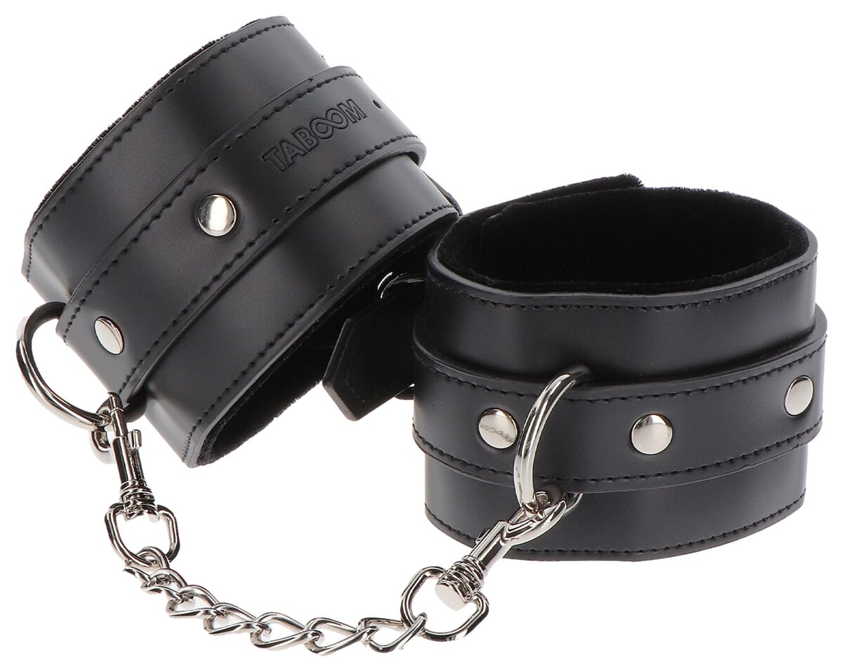 menottes de poignets wrist taboom noires
