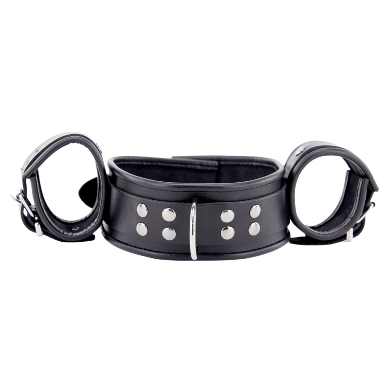 menottes de retenue cou mains en cuir 8 scaled
