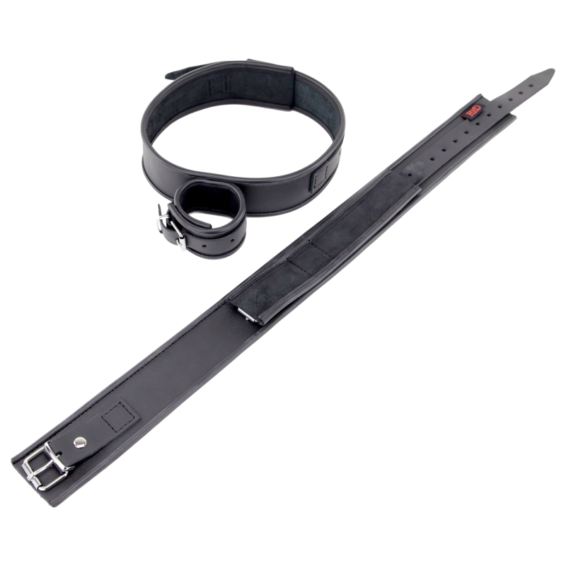 menottes de retenue cuisses mains en cuir 3