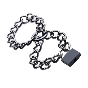 menottes en chaine metal