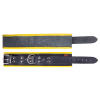 menottes en cuir pour chevilles noir jaune 3 scaled