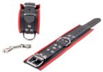 menottes en cuir pour les chevilles noir rouge 3 scaled