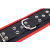 menottes en cuir pour les chevilles noir rouge 5 scaled