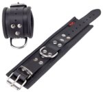 menottes en cuir pour les poignets noir 3