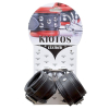 menottes en cuir pour poignets 5cm noir 1