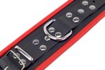 menottes en cuir pour poignets noir rouge 4 scaled
