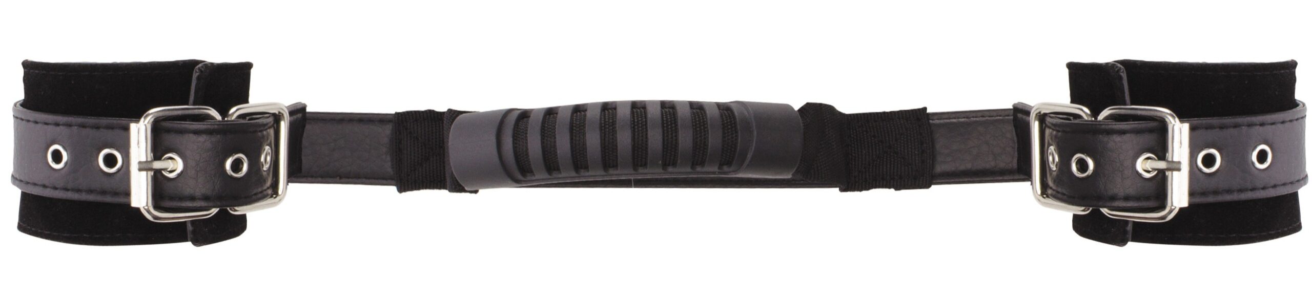 menottes en cuir reglables noires scaled