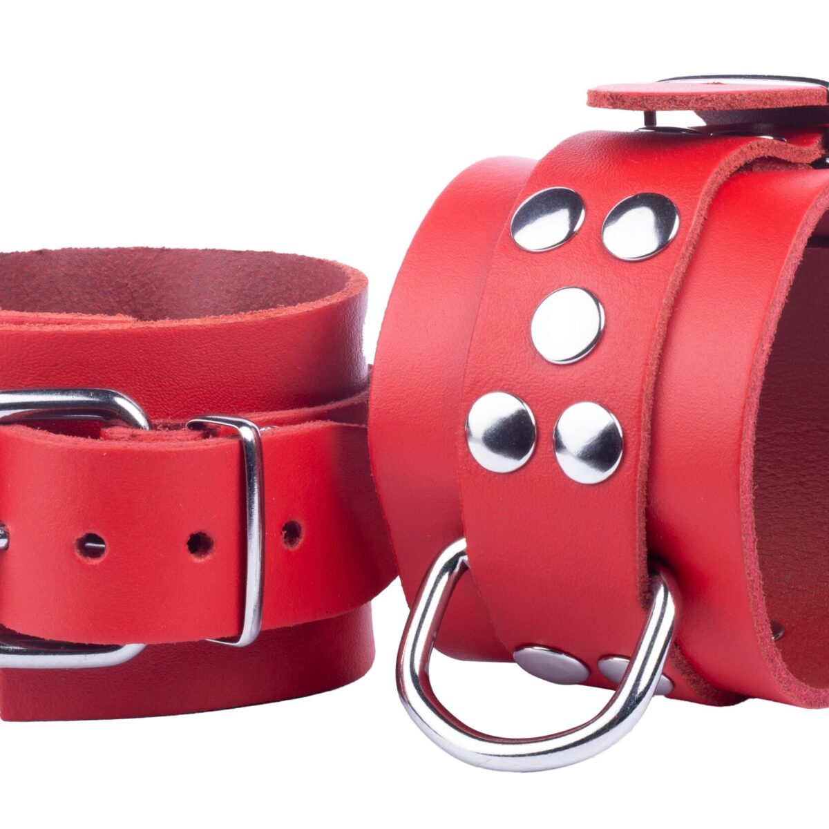 menottes en cuir ultra rouges scaled