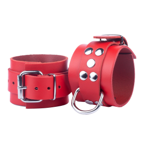 menottes en cuir ultra rouges scaled