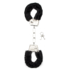 menottes en fourrure furry black scaled