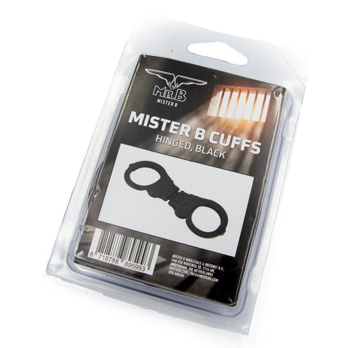 menottes en metal cuff hinged noires 1