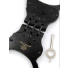 menottes en metal cuff hinged noires 2