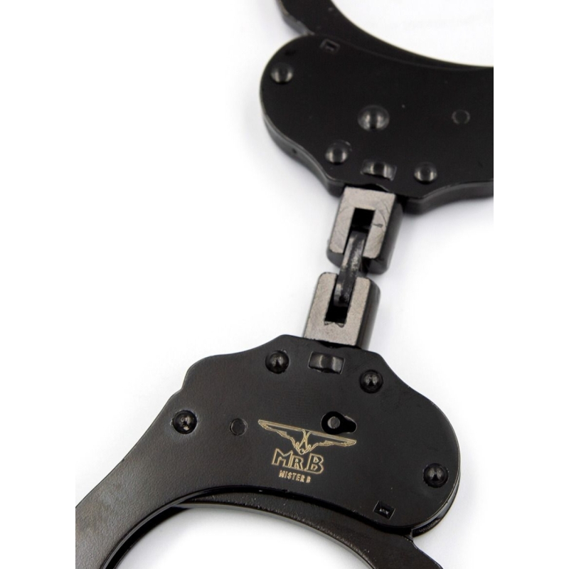 menottes en metal double lock noires 2