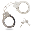 menottes en metal fun cuffs argentees