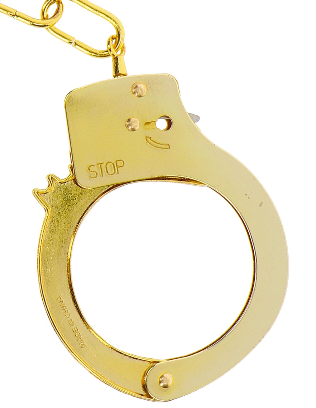 menottes en metal fun cuffs dorees 1