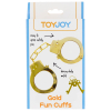 menottes en metal fun cuffs dorees 2